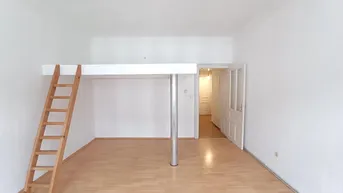 Expose 1-Zimmer Wohnung mit Hochbett! Nähe Hauptbahnhof und Schloss Belvedere! 3. Stock mit Lift!