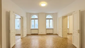 Expose Großzügiges 3-Zimmer Altbaujuwel mit Nähe zur U4 Friedensbrücke! Zwei Badezimmer!
