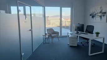 Expose Smart City Süd - Perfekt gelegen: Großzügiges Büro/Praxis mit sonniger großzügiger Terrasse mit Weitblick zu vermieten