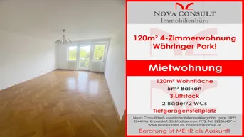 Expose Währinger Park - 120m² 4-Zimmerwohnung - Balkon - Garagenstellplatz