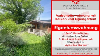Expose Maisonette mit Balkon und Eigengarten!