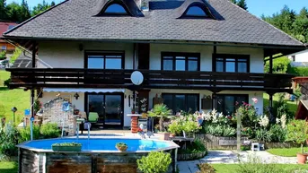 Expose Charmantes Einfamilienhaus mit Pool und Bergblick in Wernberg