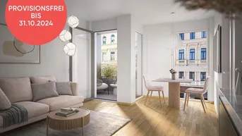Expose Optimal geschnittene 2-Zimmer-Wohnung mit traumhaftem Balkon - Nachhaltiges Wohnen beim Yppenplatz - Provisionfrei