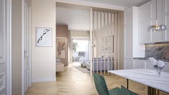 Expose Großzügige 2-Zimmer-Wohnung mit Balkon | Exklusive Eigentumswohnungen | ESSENZ NO. 1 - Die neue Avantgarde des Wohnens