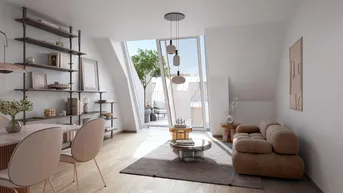 Expose THE TEMPTATION - Vorsorgewohnung - Dachgeschosswohnung mit toller Raumaufteilung - 2 ZI - Südbalkon