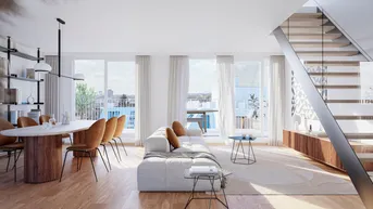 Expose THE TEMPTATION - Penthouse - Stadtblick - 1 Ebene mit Terrasse + Dachterrasse