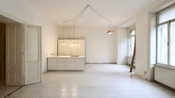 Expose Südwestseitiger 4-Zimmer-Altbau mit Balkon in Hof- und Straßenlage!