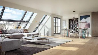 Expose DACHTRAUM mit WIENBLICK! Penthouse auf einer Ebene mit grandioser Dachterrasse