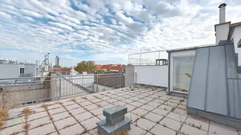 Expose TRAUMTERRASSE mit über 35 qm! Zentral begehbare Drei-Zimmer-Dachwohnung
