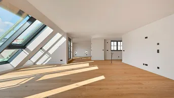 Expose LUXUS-PENTHOUSE DIREKT AM NASCHMARKT! Grandiose Dachterrasse mit traumhaften Wienblick!