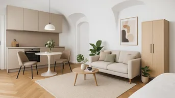 Expose Hofseitiges Apartment mit schöner Gewölbedecke! Für Kurzzeitvermietung geeignet!