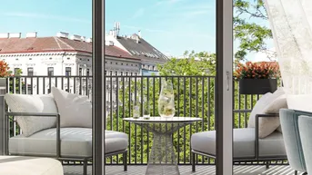 Expose THE ARIK - Innenhofidylle mit Loggia – 2 Zimmer, hochwertig &amp; ruhig