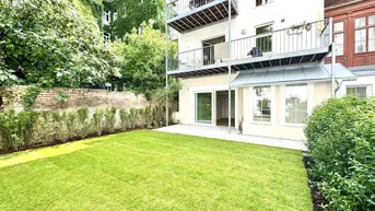 Expose URBANER GARTENTRAUM! Hofseitiger Drei-Zimmer-Erstbezug nächst Schlossquadrat mit Terrasse und Eigengarten