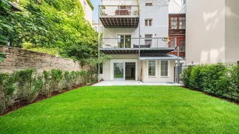 Expose URBANER GARTENTRAUM! Hofseitiger Drei-Zimmer-Erstbezug nächst Schlossquadrat mit Terrasse und Eigengarten