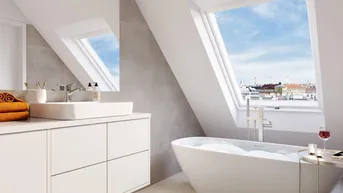 Expose THE ARIK - Dachgeschoß mit Haltung – 3 Zimmer mit Terrasse &amp; Blick ins Grüne