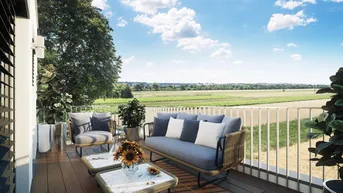 Expose Sofortbezug, großzügige neue 2 Zimmer mit 14m² Loggia, Ruhelage und Schneebergblick, Vösendorf