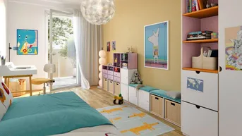 Expose Hof am Park - 3-Zimmer-Wohnung mit Balkon &amp; Ost-West-Ausrichtung - Top 1.55