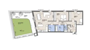 Expose NordGlück - Großzügig wohnen mit Stil 3-Zimmer-Wohnung mit Dachgarten &amp; Top-Aufteilung einziehen, aufatmen, genießen - Top 02-056