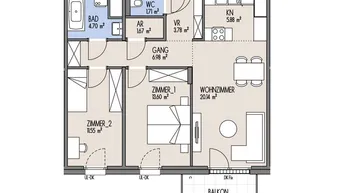 Expose NordGlück - Mehr Raum. Mehr Freiheit. Mehr Ausblick. 3-Zimmer-Wohnung im Dachgeschoß &amp; Top-Schnitt - Top 01-086