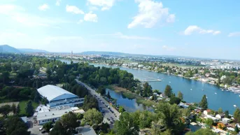 Expose Blick zur Alten Donau vom 8.Liftstock - nähe U-Bahn und Donau Zentrum