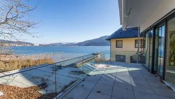 Expose *** 1. Reihe am See *** Traumhafte Seewohnung am Wörther See mit Bootsanlegeplatz!