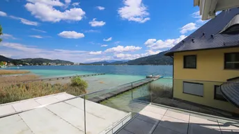 Expose *** 1. Reihe am See *** Traumhafte Seewohnung am Wörther See mit Bootsanlegeplatz!