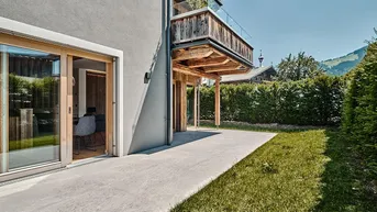 Expose Garten-Maisonette-Wohnung mit Chalet-Charme und Bergpanorama
