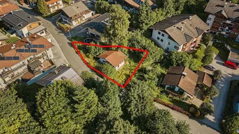 Expose Chalet-Traum mit Kaiserblick: projektiertes Baugrundstück mit Baugenehmigung im Ortsteil Auwald