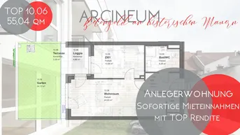 Expose ARCINEUM 2-Zimmer ANLEGERWOHNUNG mit Eigengarten - inkl. KüchePROVISIONSFREI direkt vom Bauträger