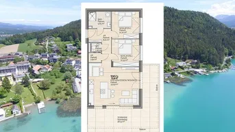 Expose 3-Zimmer-Seeblickwohnung mit Garten am Faaker See