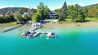 Expose Premium-Seewohnung mit großem Strandbereich und Bootsliegeplatz am Wörthersee