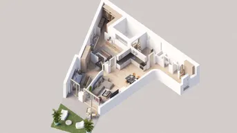 Expose Zinshaus mit 20 Wohnungen, 26 Tiefgaragenplätzen und Garten in zentrale Lage