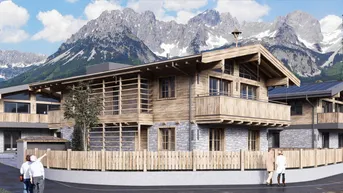 Expose Luxus Chalet mit touristischer Widmung und Kaiserblick in Going