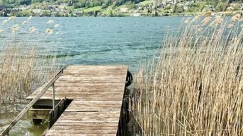 Expose Seegrundstück am Ossiacher See mit Baugenehmigung für Luxuriöses Terrassen-Seehaus