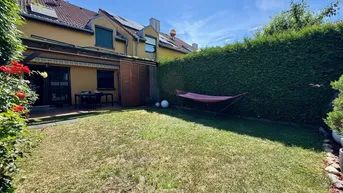 Expose Familienglück: saniertes, gepflegtes Reihenhaus mit Keller, Garten und Terrasse