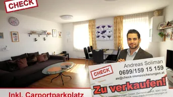 Expose Nähe Mur! Zentral gelegene Wohnung mit Carport-Parkplatz!