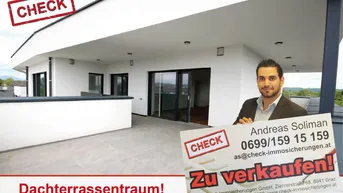 Expose Ziegelmassivbau! Anleger-Penthousewohnung mit 105 m² Terrasse in Feldkirchen! Top 9