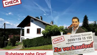 Expose Perfeke Ruhelage nahe Graz (nur 2 km Entfernung)! Gepflegtes großes Haus in Mantscha/Hitzendorf!