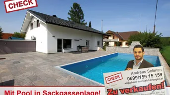 Expose Sackgassenlage! Geräumiges Ziegelmassivhaus mit Sauna und Pool in Gössendorf!