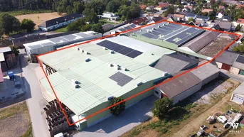 Expose Gewerbeobjekt mit Lagerhallen und Bürotrakt sowie Wohnhäuser I Mehrere Hallen verfügbar! I 672m2 - 1500m2 Nutzfläche