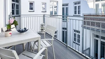 Expose Moderne 2-Zimmer-Wohnung in Top-Lage Nähe Mariahilfer Straße | hochwertig renoviert | sehr ruhig | möbliert | Klimaanlage
