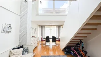 Expose Exklusive Maisonettewohnung in ruhiger Lage – 5 Zimmer, Infrarotdusche, Terrasse &amp; mehr! I 1220 Wien I Nähe Erzherzog-Karl-Straße