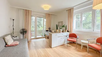 Expose Helle 2-Zimmer-Wohnung mit Ost-Loggia und Gartenblick | 2024 saniert