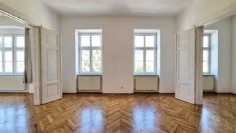 Expose Toplage nahe Donau-Uni &amp; IMC: 146 m² Stilaltbau mit Fischgrätparkett &amp; Flügeltüren