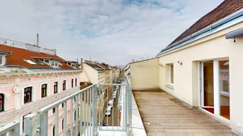 Expose Elegante Dachgeschosswohnung mit zwei Terrassen, moderner Ausstattung und bester Verkehrsanbindung