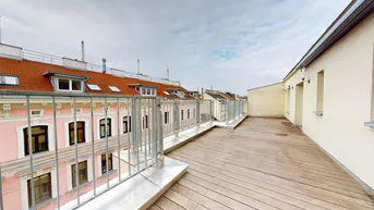 Expose Das gesamte Dachgeschoss mit zwei Terrassen – ganz für Sie allein!
- nähe Yppenplatz