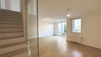 Expose Geförderte Maisonettewohnung -
4 Zimmer mit Garten, Balkon und Loggia