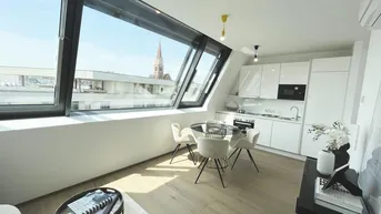Expose Klimatisierte Dachgeschoss-Maisonette mit 2 Zimmern und großer Terrasse!