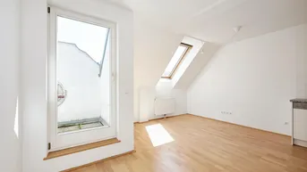 Expose Herrliche 2-Zimmer-Dachgeschosswohnung mit Terrasse - 
Nähe U3 Hütteldorfer Straße!