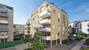 Expose Q11 Leben in Simmering - 
Schöne Gartenwohnung mit 2 Zimmern, Terrasse und Deckenkühlung!